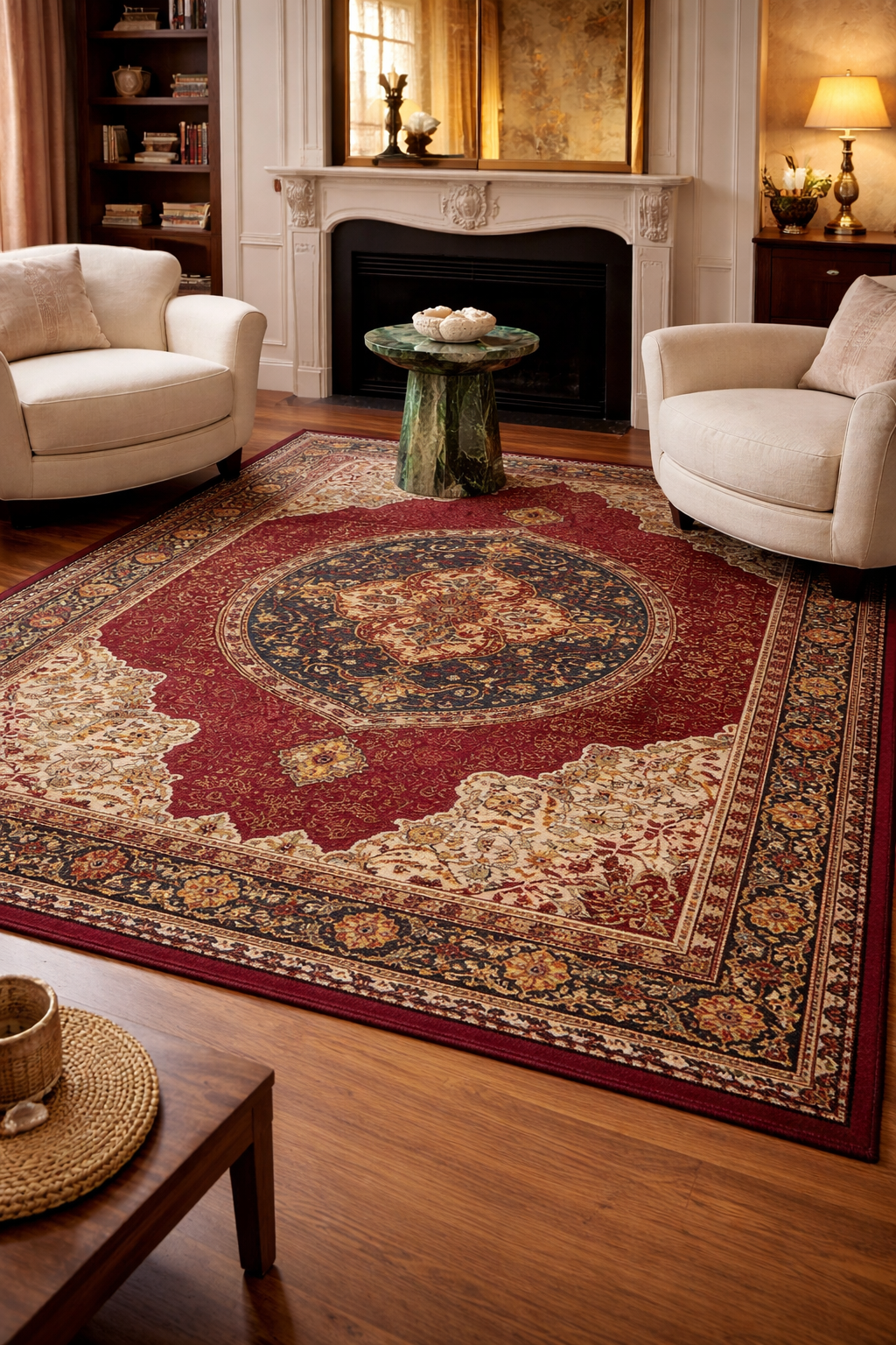 Tapis Berbère Inès classique en laine tissé main