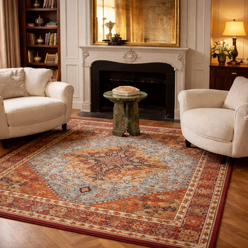 Tapis Berbère Naïm géométrique en laine tissé main