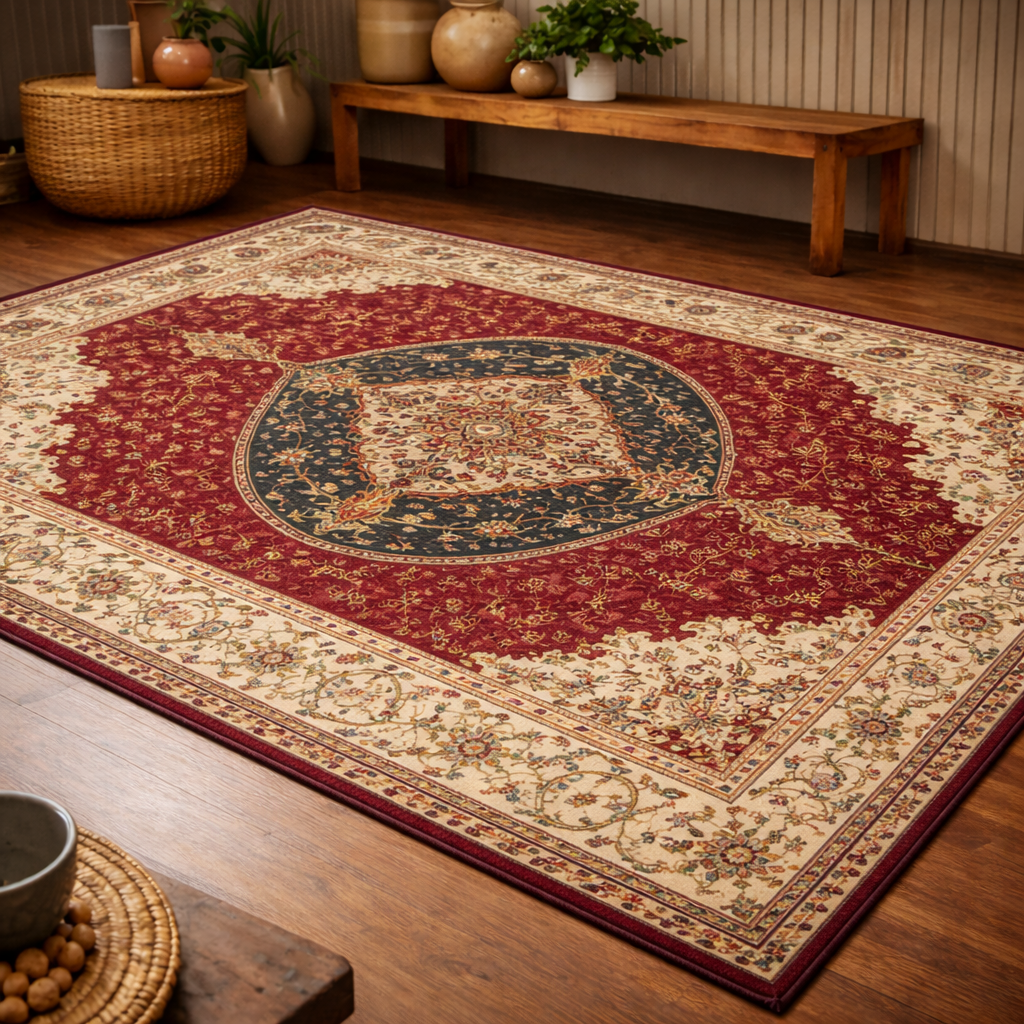 Tapis Berbère Inès classique en laine tissé main