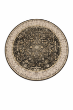 Tapis Berbère rond Luna en laine tissé main